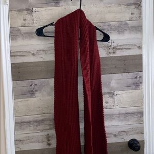 Burgundy scarf